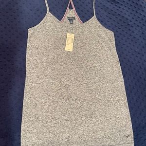 2 American Eagle gray/blue tank tops